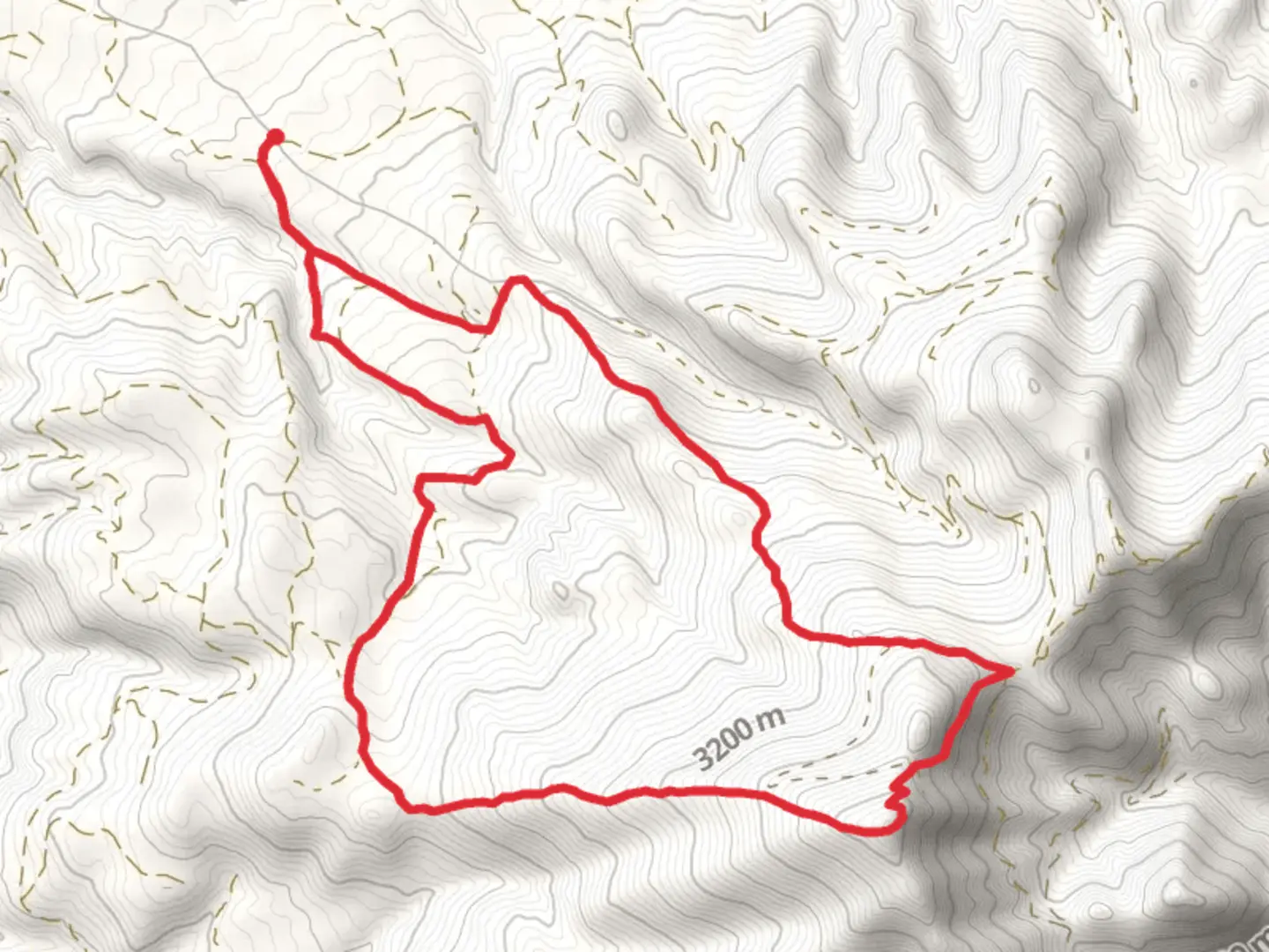 An image depicting the trail Mount Taylor Loop via CDT and its surrounding area.