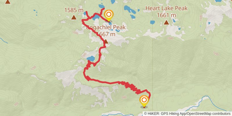 Blue Glacier And Hoh River Trail spur 2 Map