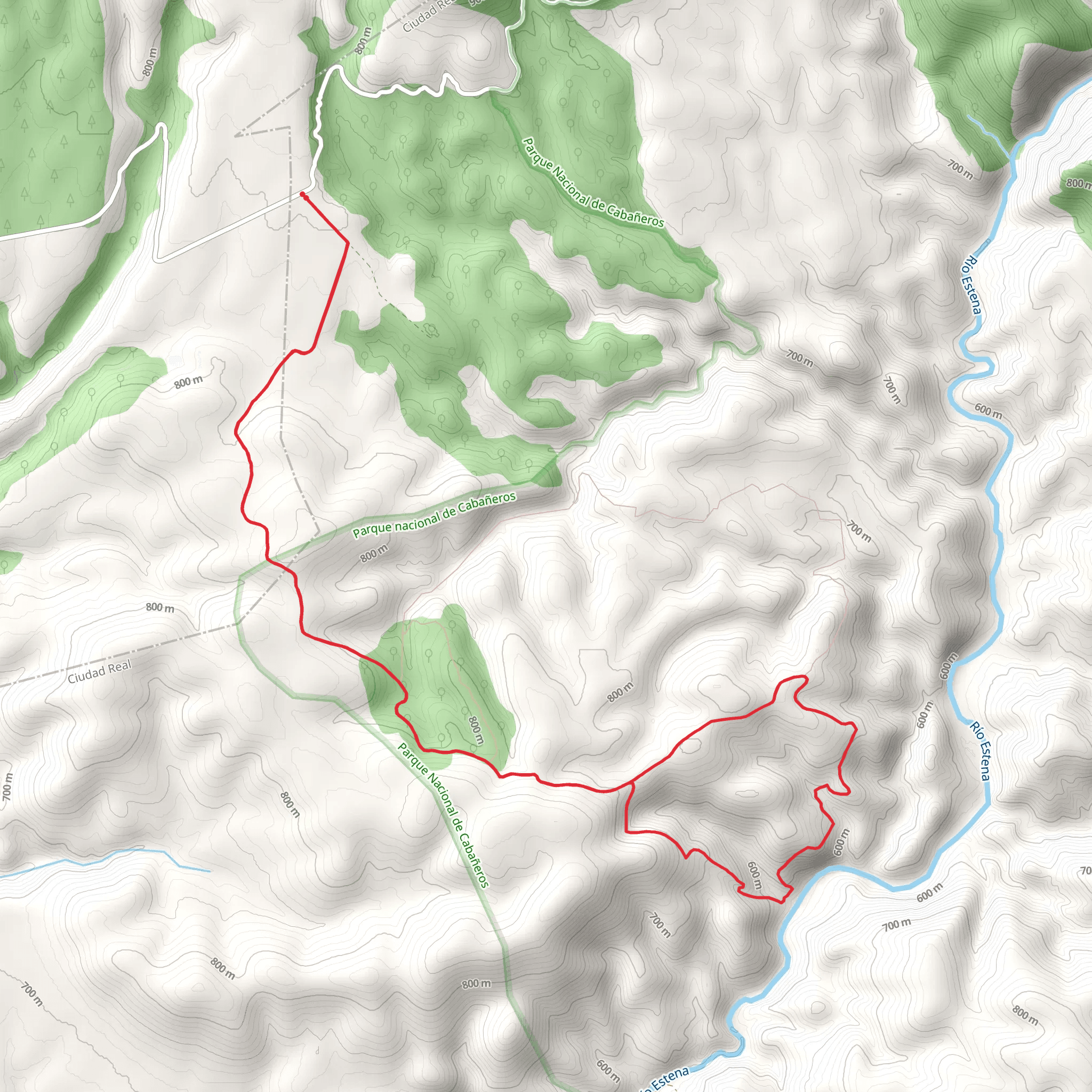 Ruta de Valhondo mobile static map