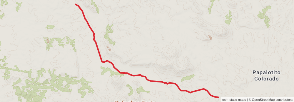 American Perimeter Trail - Texas Primary stage 26 Map