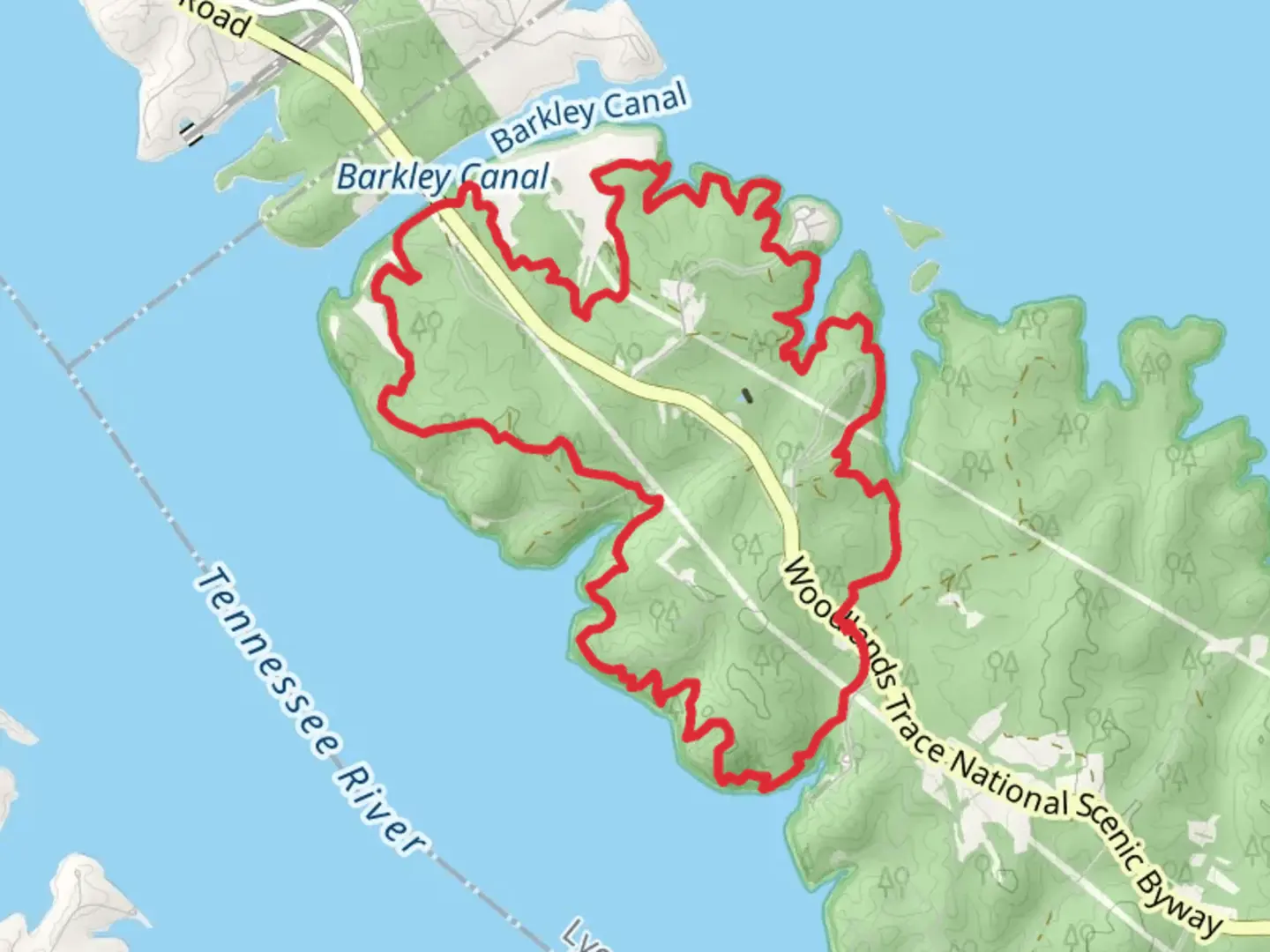 An image depicting the trail Canal Loop Trail and its surrounding area.