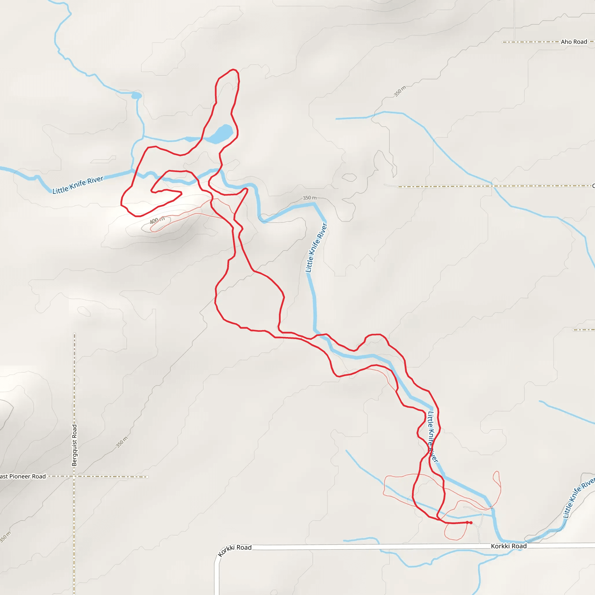 Korkki Nordic Trail mobile static map