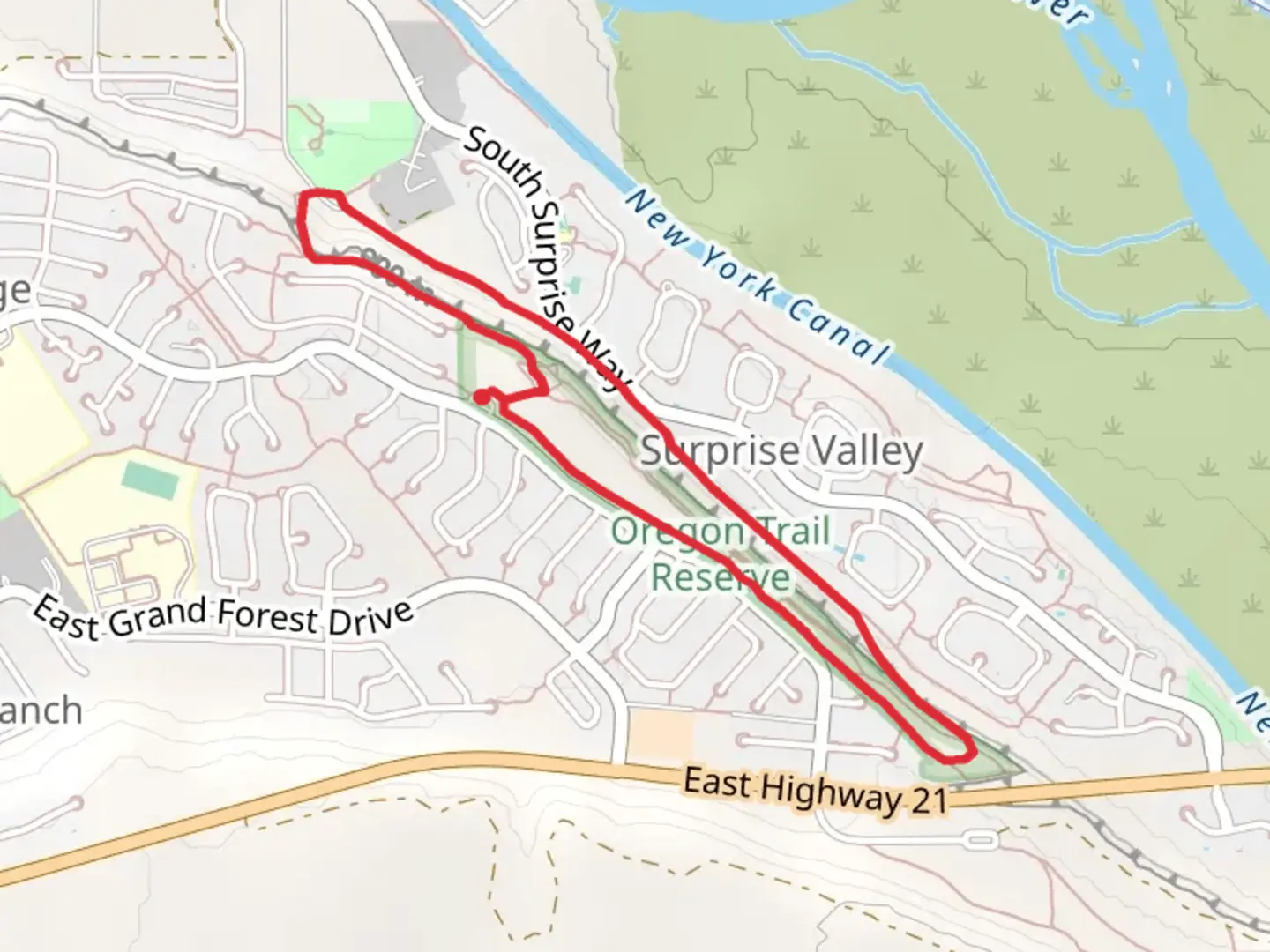 An image depicting the trail Oregon and Basalt Loop Trail and its surrounding area.