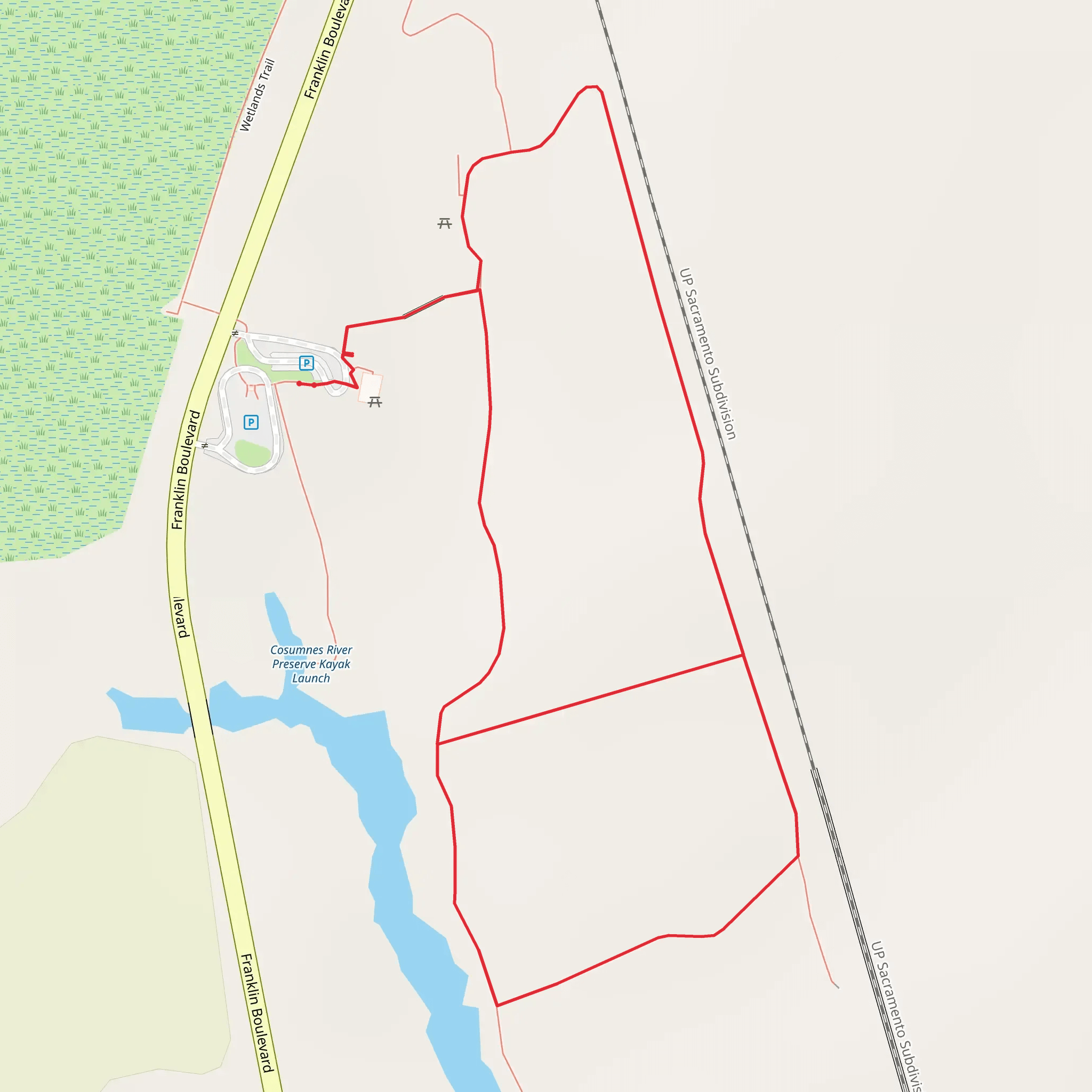 Franklin Boulevard Loop - East mobile static map