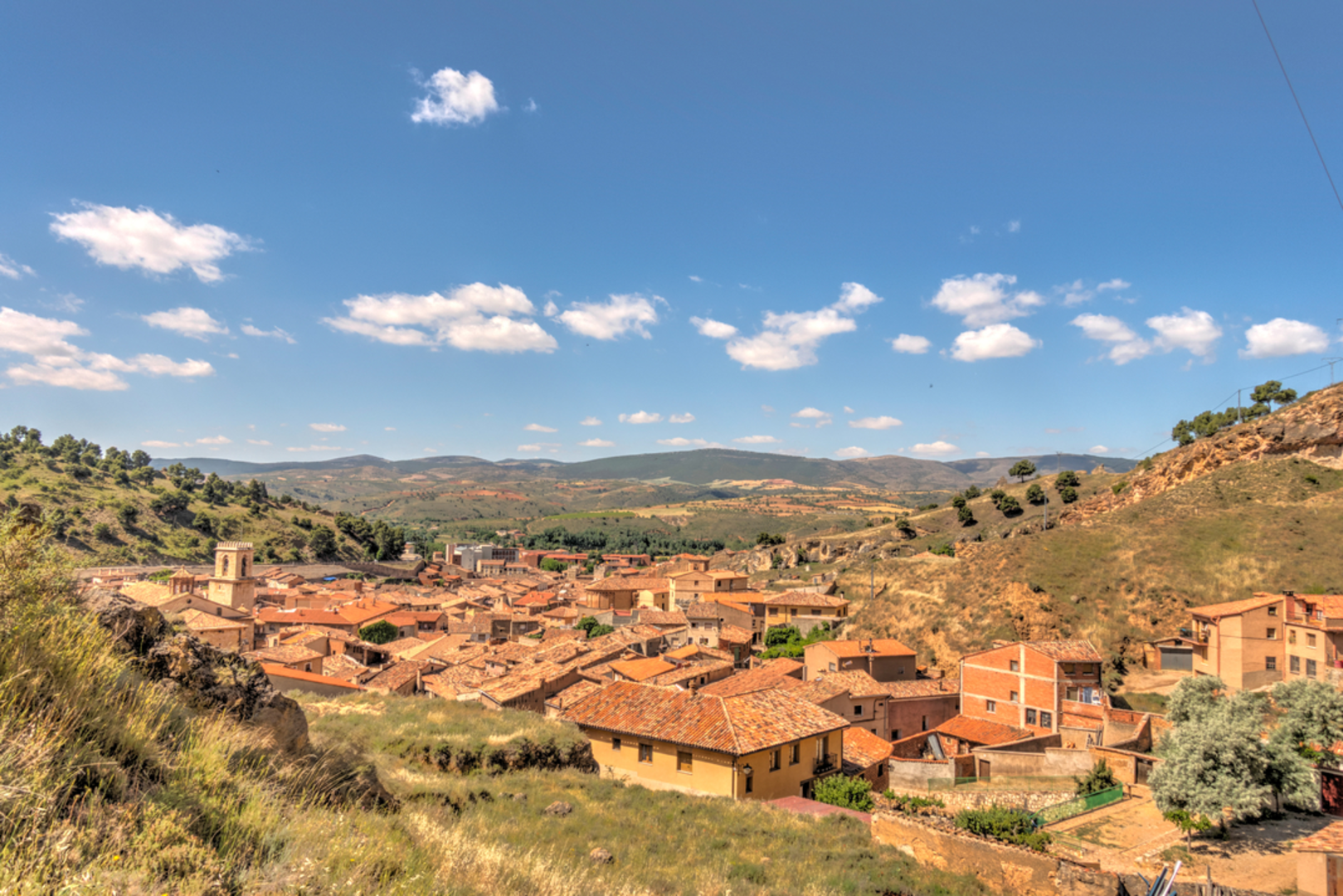 An image depicting the trail Santed - Daroca PR Z 20 and its surrounding area.