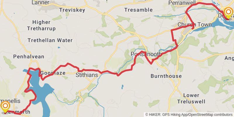 Mary Michael Pilgrims Way stage 4 Map