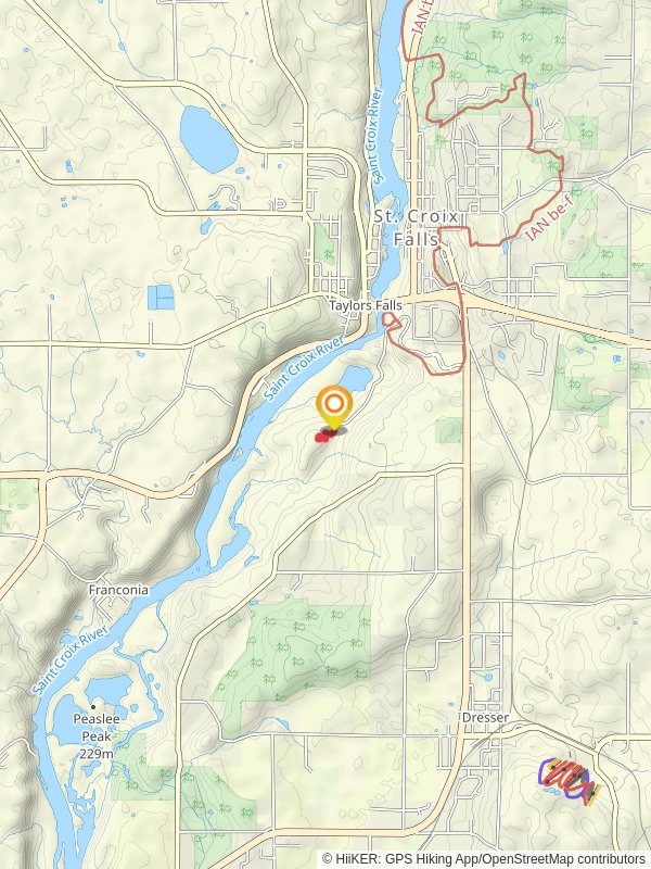 Eagle Peak Trail from Interstate State Park WI Group Campground