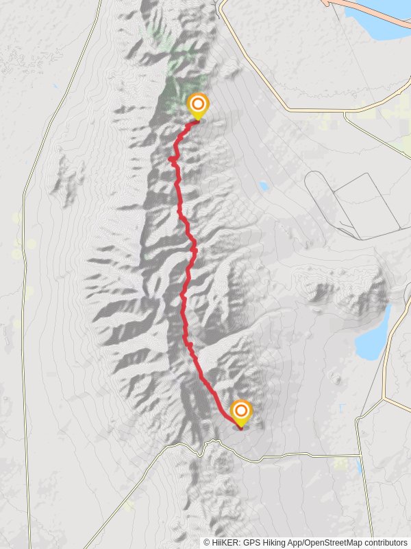 Stansbury Front Trail Point to Point