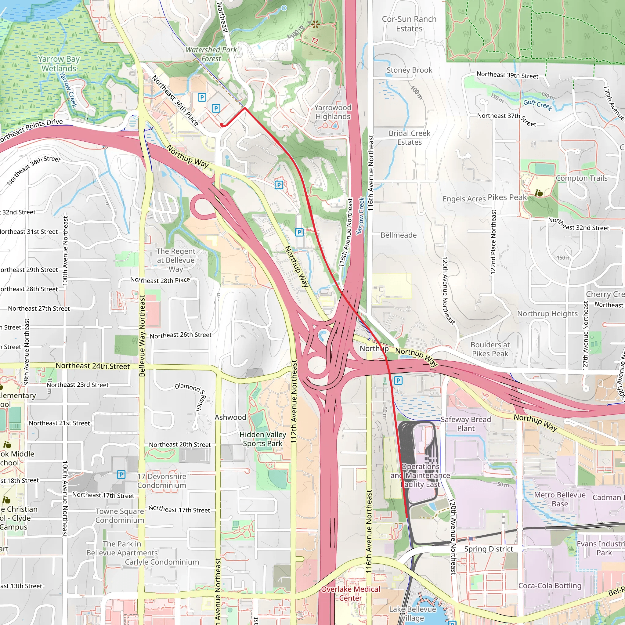 Eastrail mobile static map
