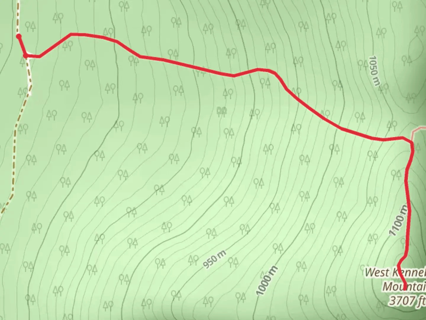 An image depicting the trail West Kennebago Trail and its surrounding area.