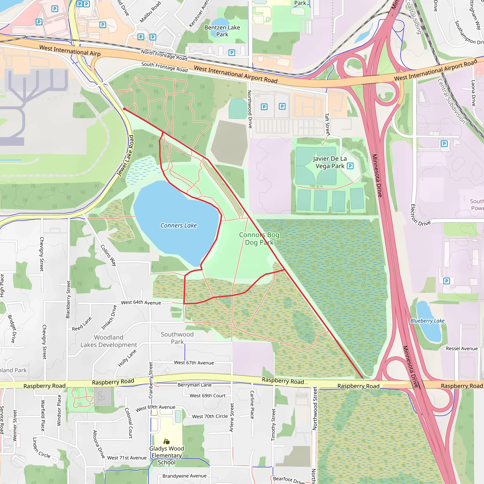 Loop Beside Conners Lake mobile static map
