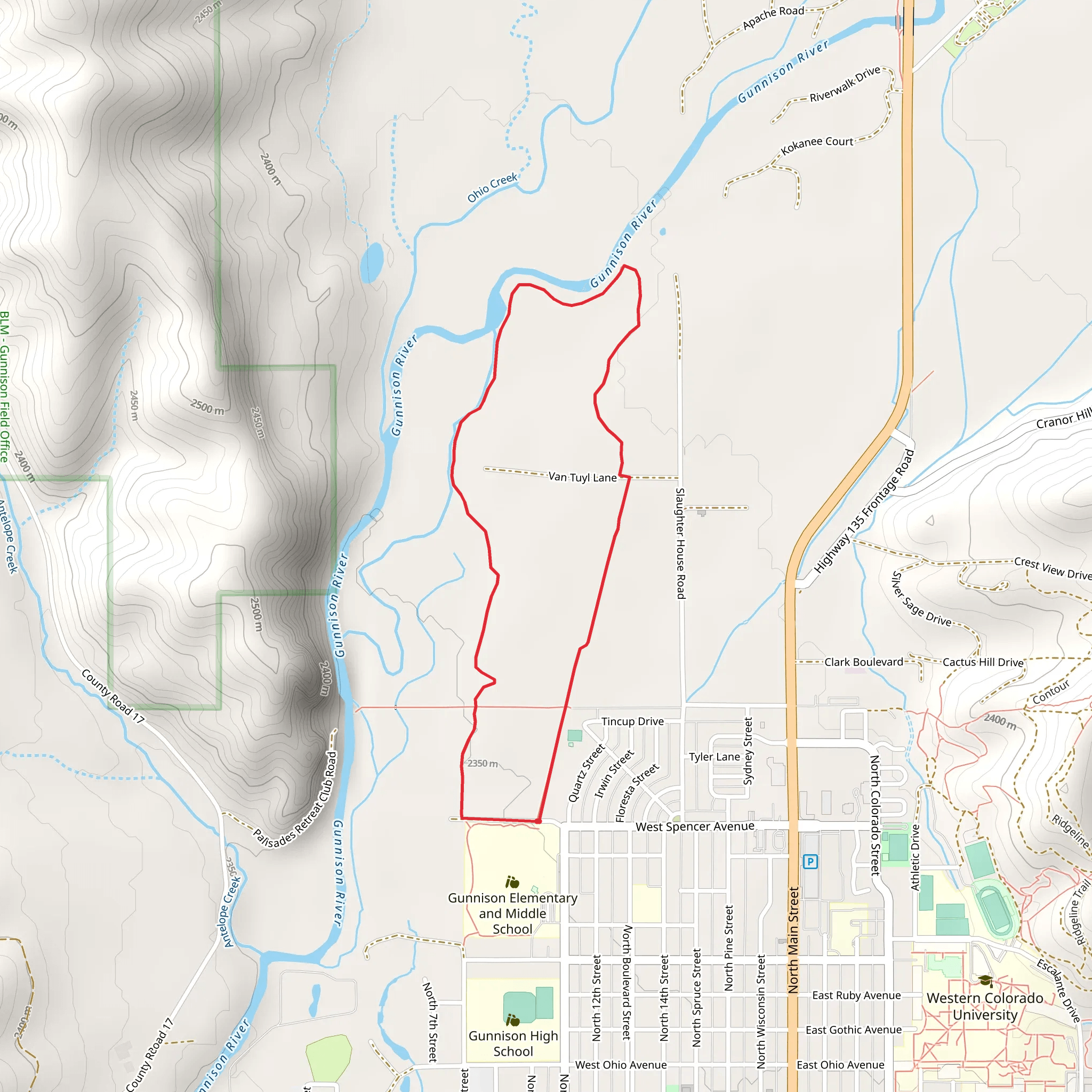 Van Tuyl Loop Trail mobile static map