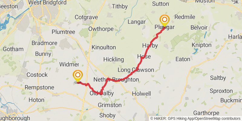 Leicestershire Border Loop Walk stage 4 Map