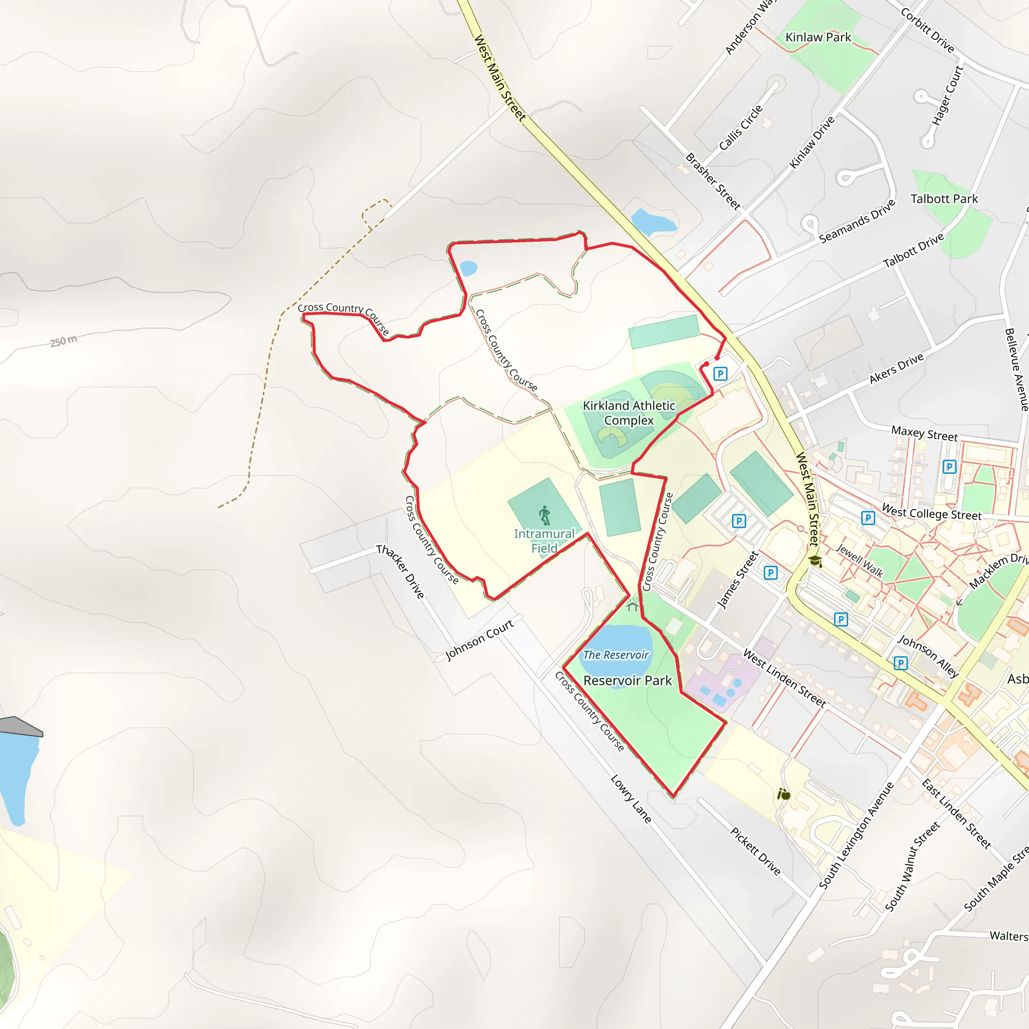 Cross Country Course Loop mobile static map