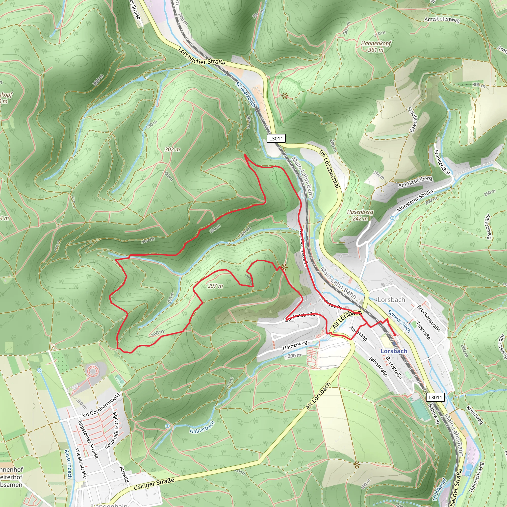 Taunusklub Route 22 mobile static map
