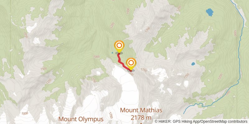 Blue Glacier And Hoh River Trail alt 1 Map
