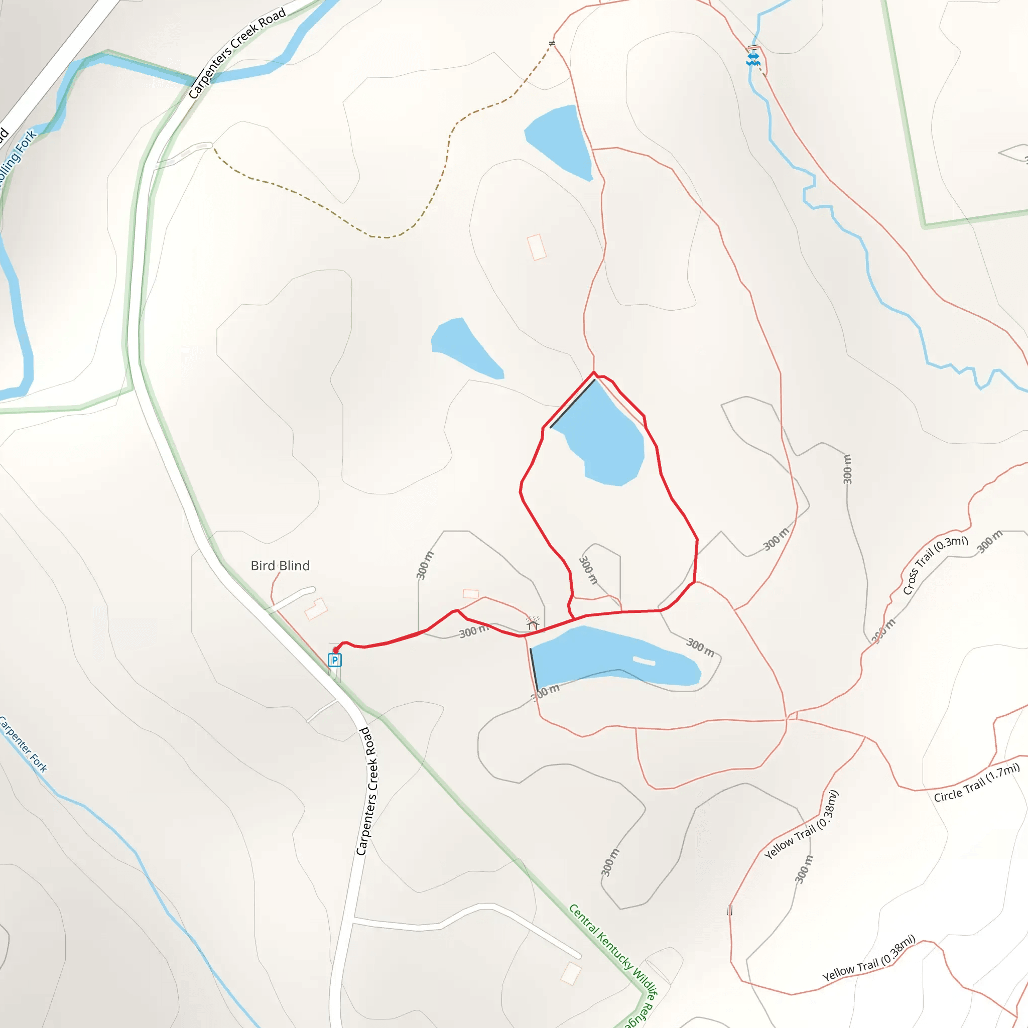 Carpenters Creek Road Loop - Short mobile static map