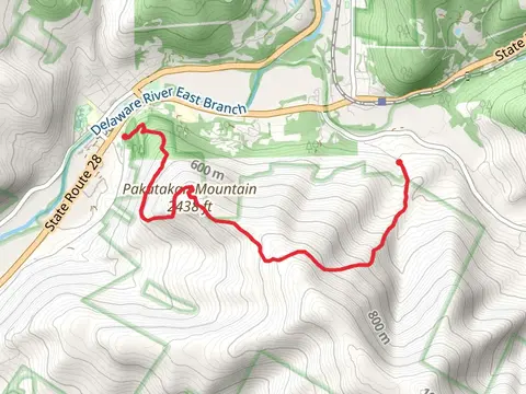 Dry Brook Ridge Trail and German Hollow Trail via Pakatakan Mountain