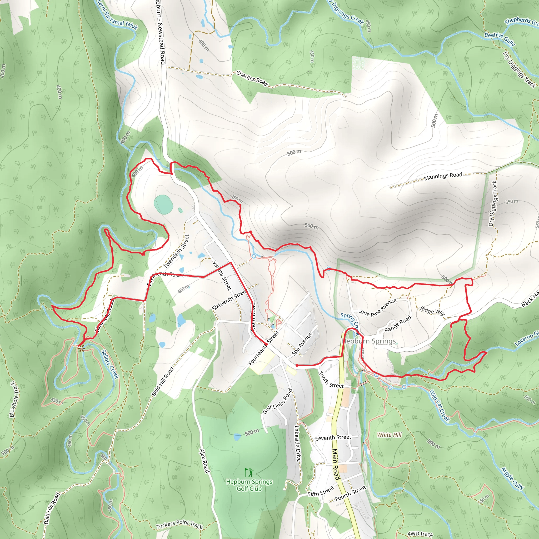 Jacksons Lookout and Breakneck Gorge Trail mobile static map