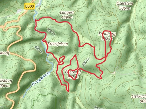 Eberkopf to Steinberg and Geroldsauer Wasserfall Loop
