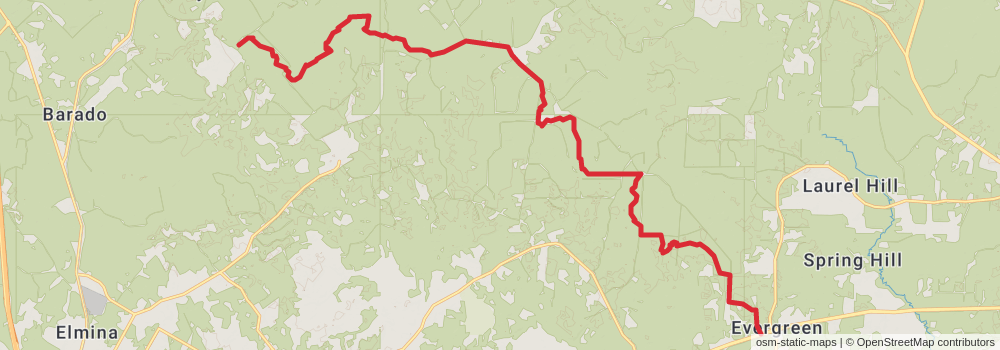 American Perimeter Trail - Texas Primary stage 85 Map