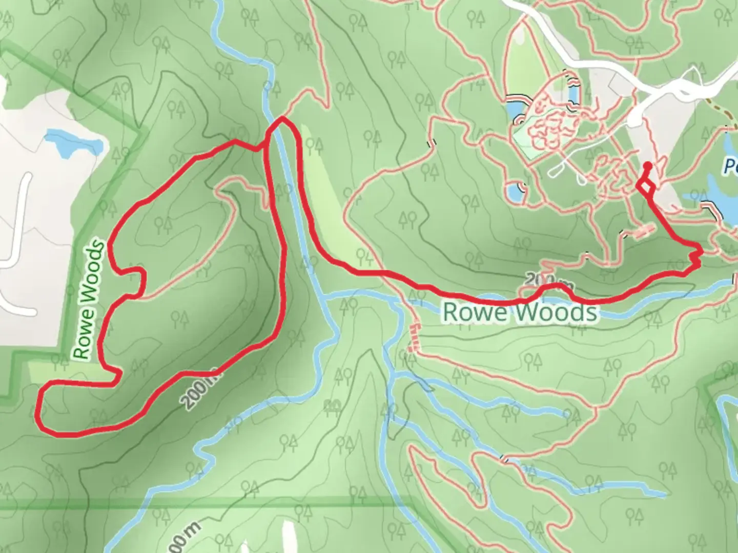 An image depicting the trail Harmony Ridge Loop via Geology Trail and its surrounding area.
