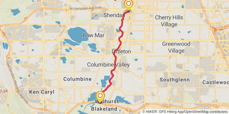 American Discovery Trail - South stage 84 Map