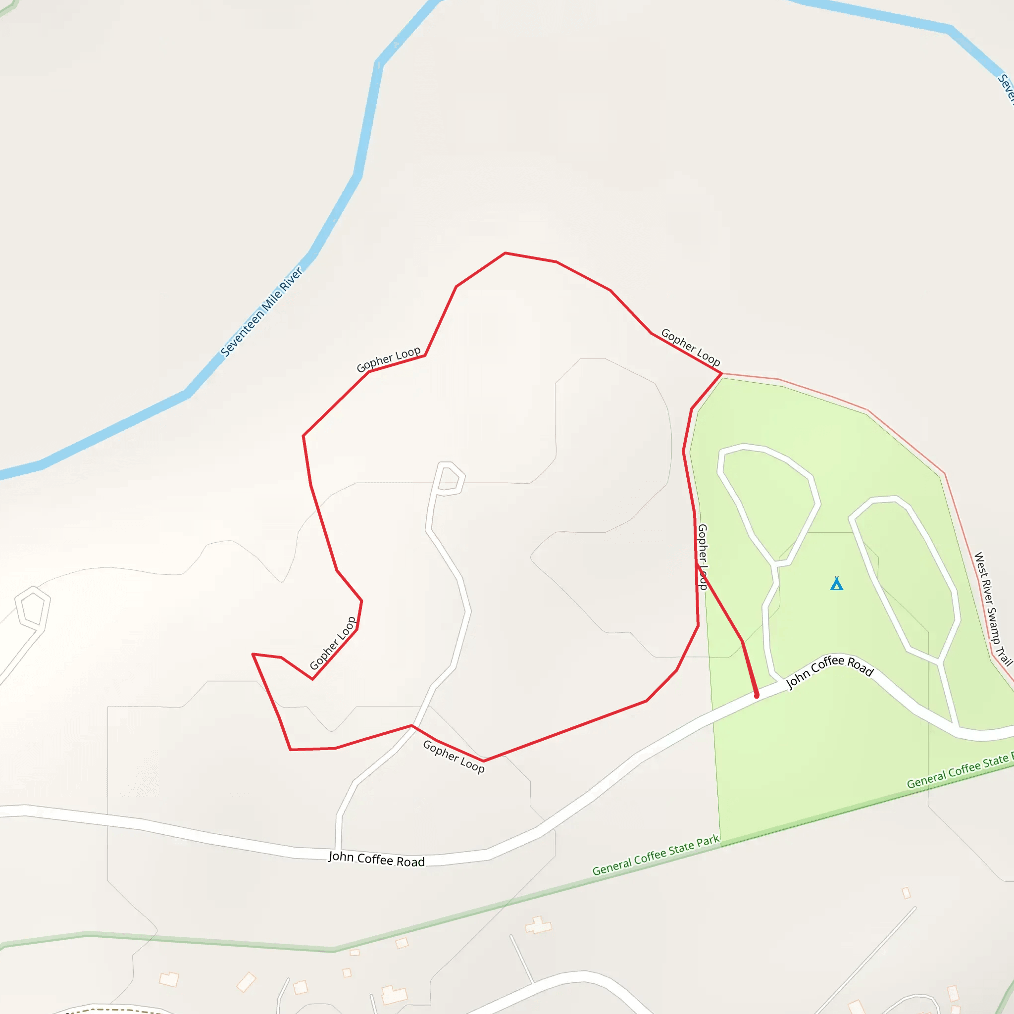 Gopher Loop mobile static map