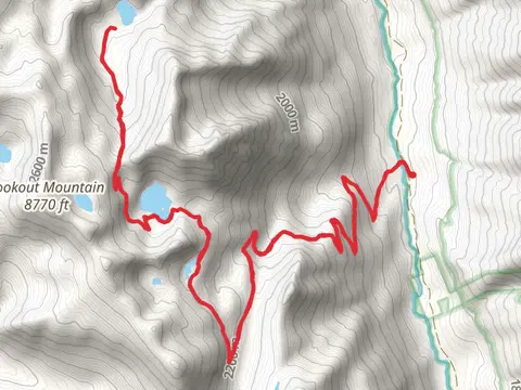 Chimney Lake and Wood Lake via Bowman Trail
