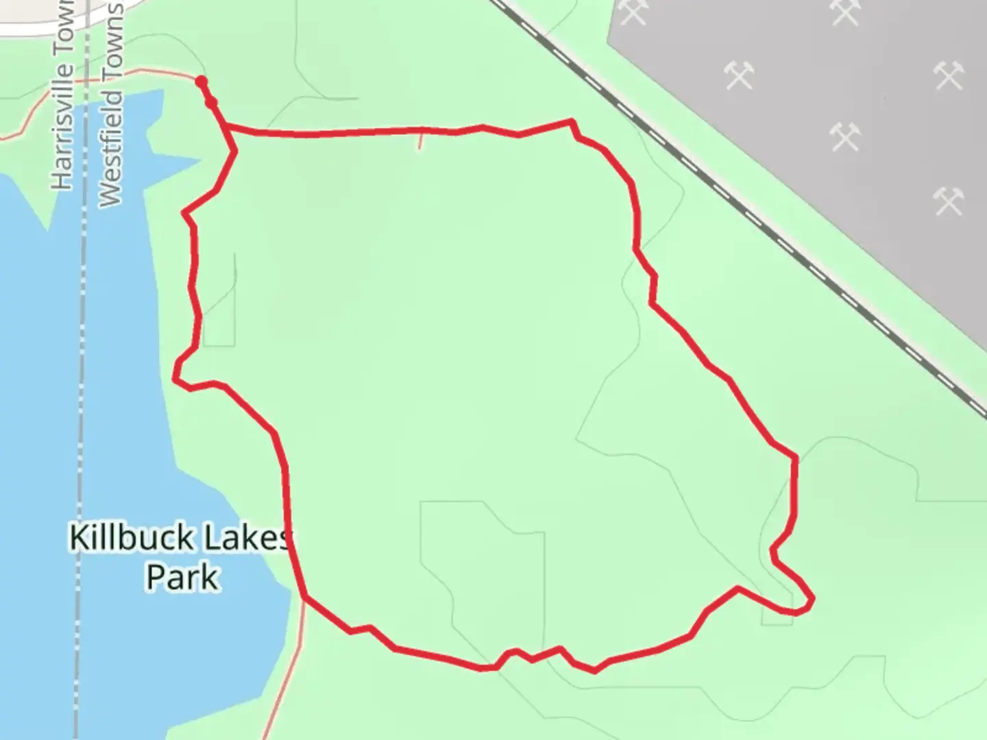 An image depicting the trail Ben Brenman Park Loop and its surrounding area.