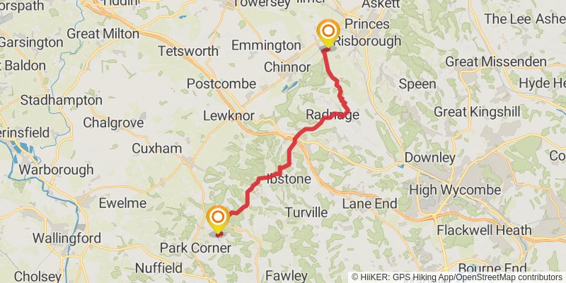 Chiltern Way stage 5 Map