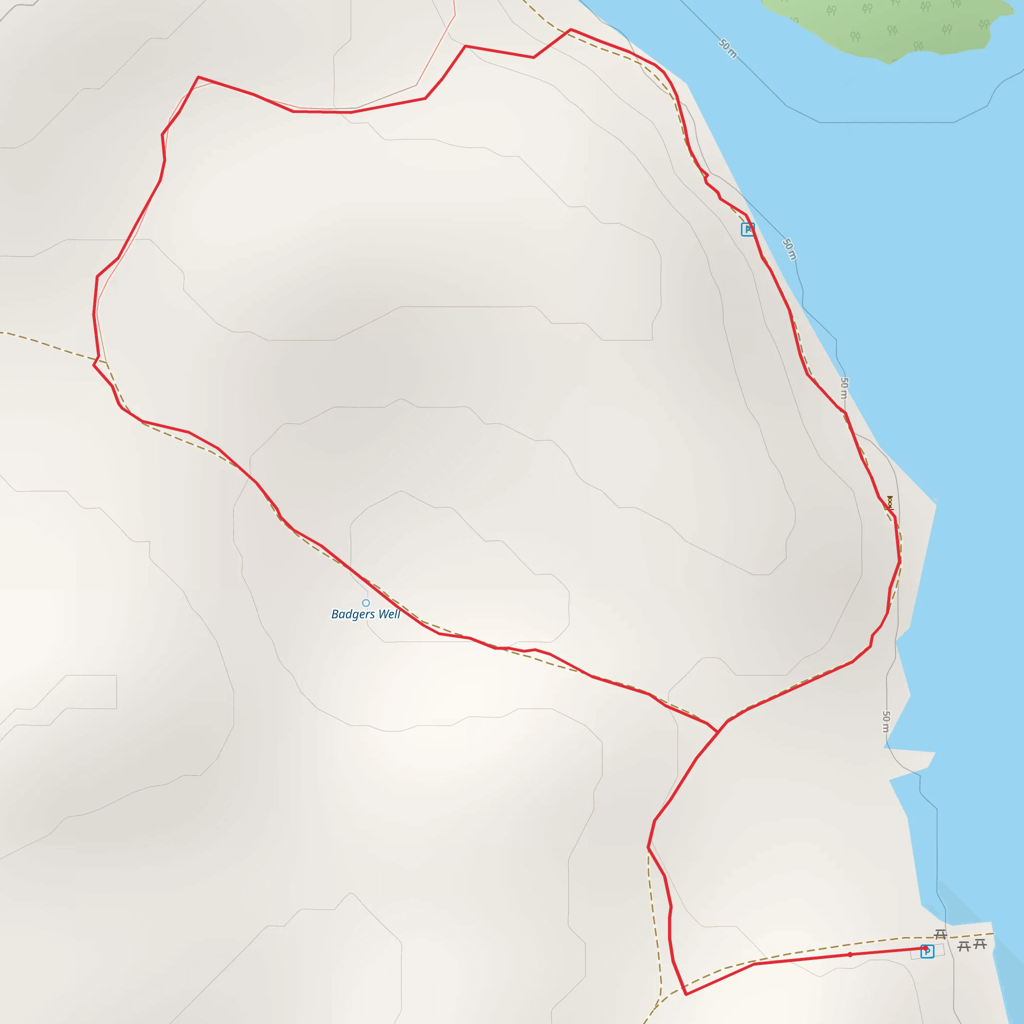 Glenfarne - Lough McNean Trail mobile static map