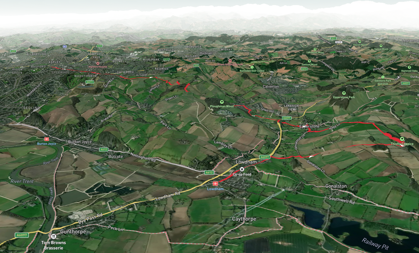 Nottingham to Lowdham Walk