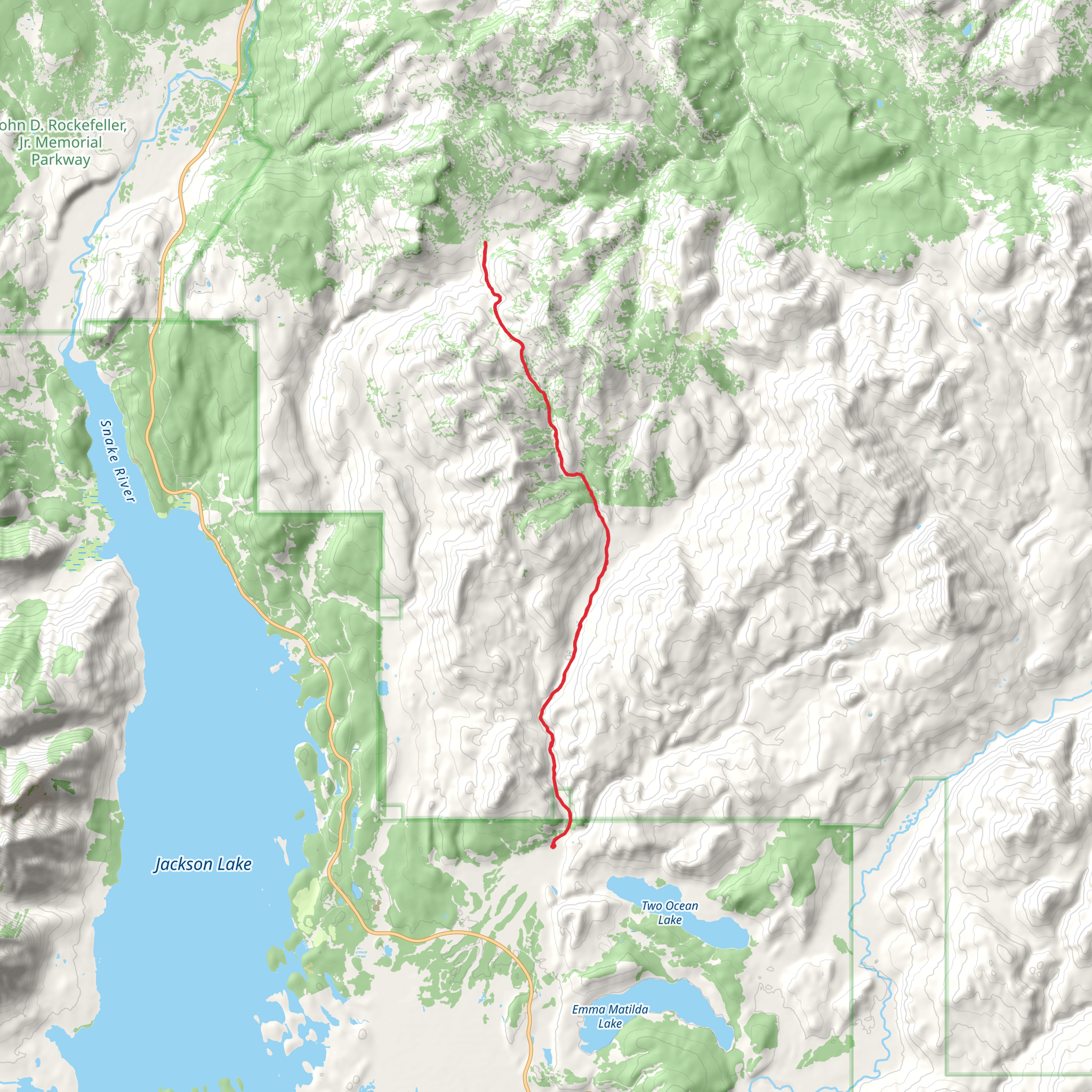 West Pilgrim Trail and Pilgrim Creek Trail mobile static map