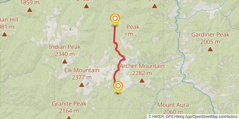 Ultra Pedestrian North Loop stage 38 Map