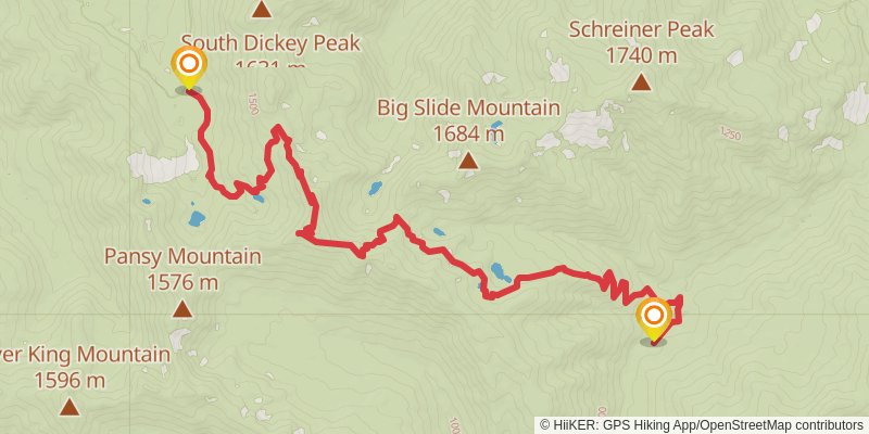 Bull of The Woods Loop stage 3 Map