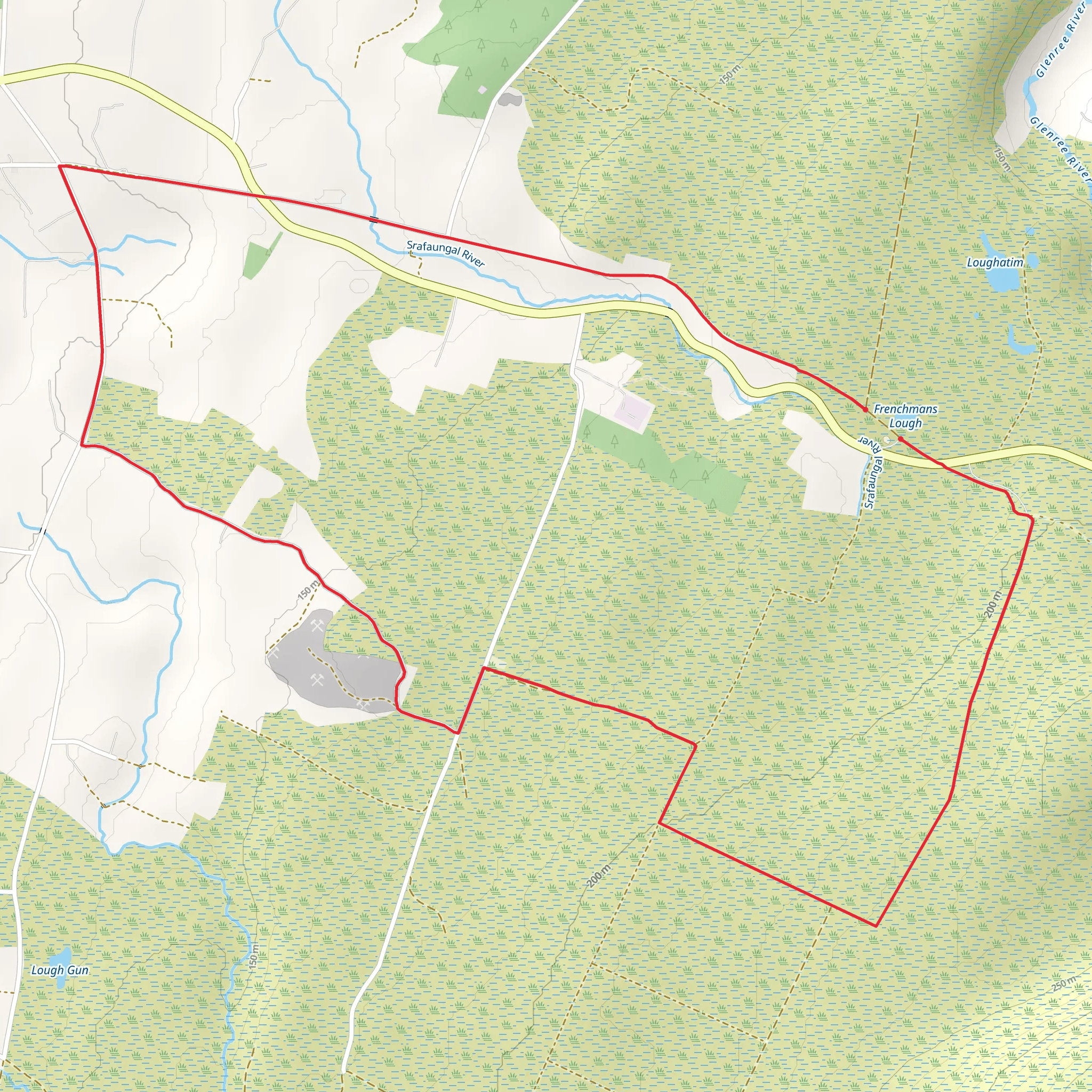 Drumsheen Loop - Bunnyconnellan mobile static map