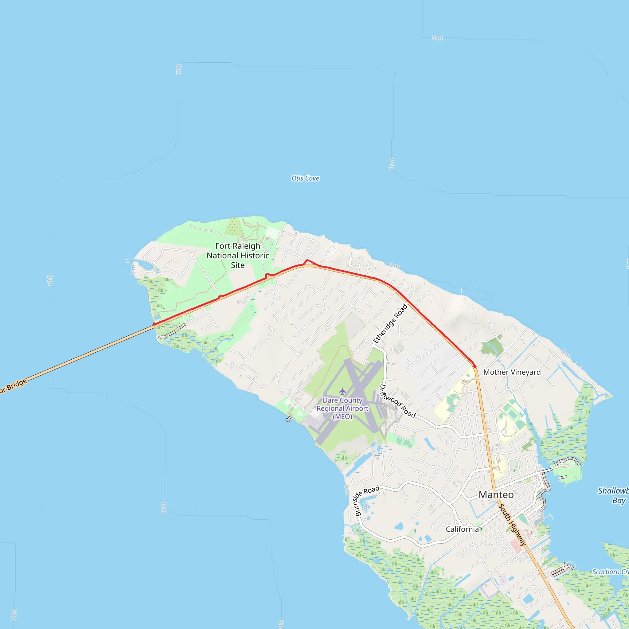 North End Park Walk mobile static map