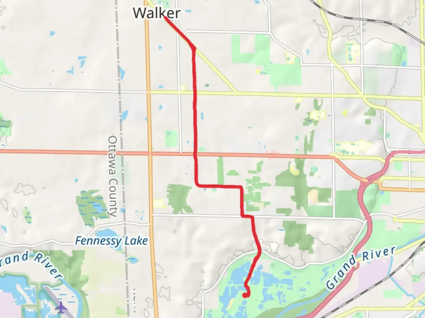 An image depicting the trail South Standale Trail and its surrounding area.