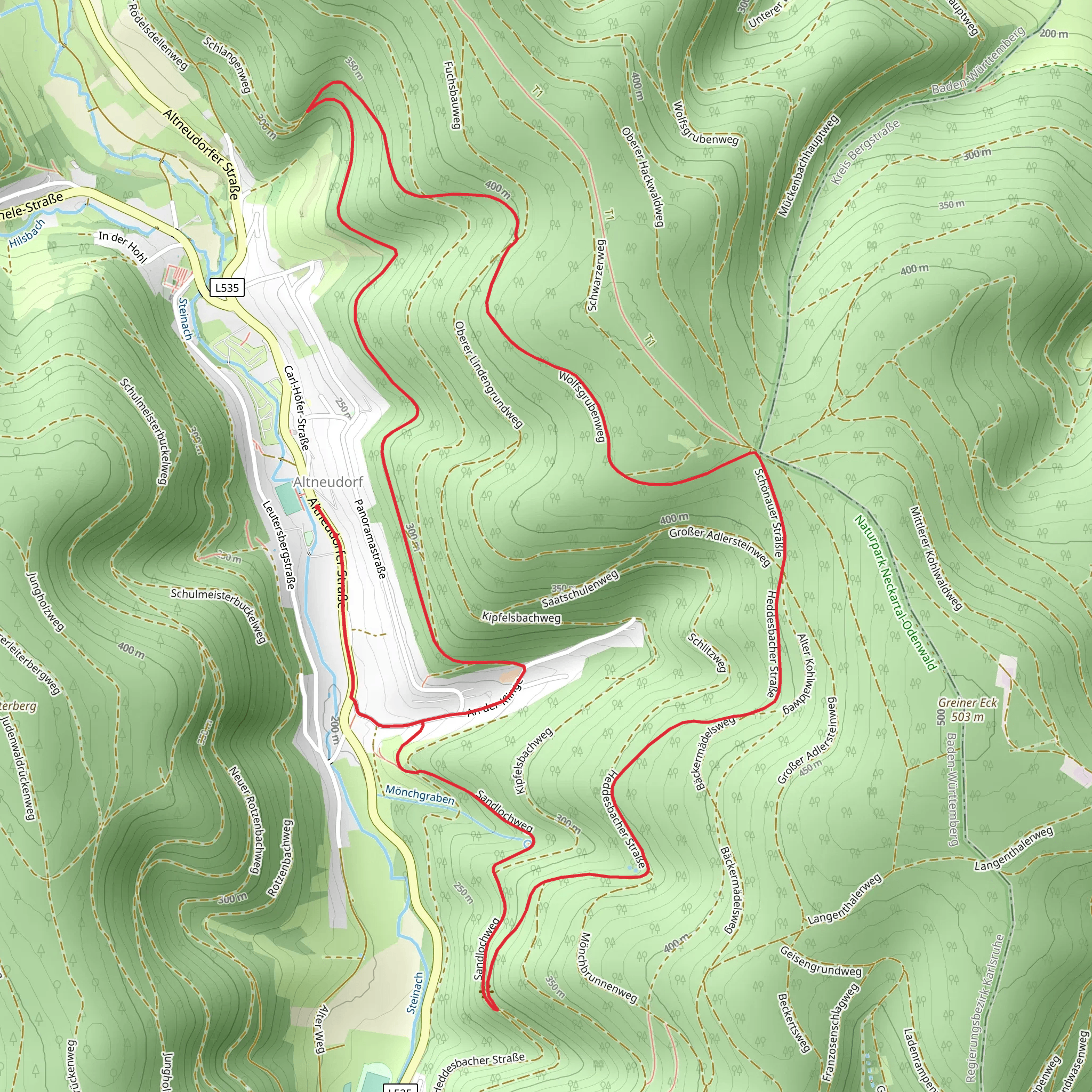 Baeckermaedel Weg mobile static map