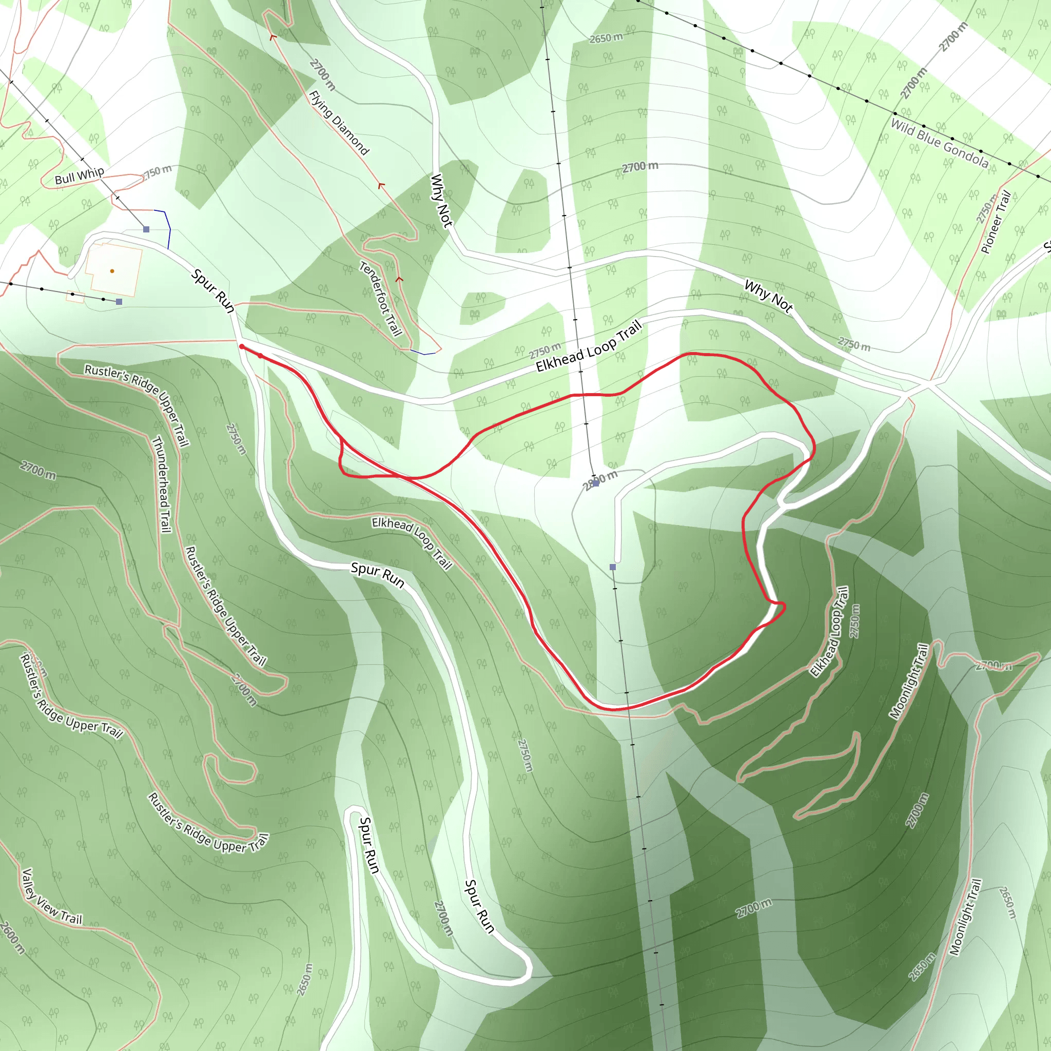 Vista Nature Trail mobile static map