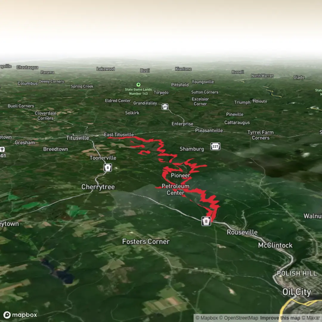 An image depicting the trail Gerard Hiking Trail and its surrounding area.