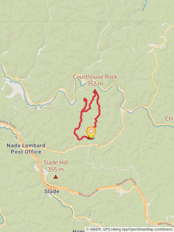 Courthouse Rock - Double Arch - Auxier Ridge Loop Trail