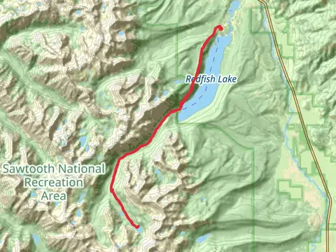 Cramer Lakes via Redfish Creek-Baron Creek Trail