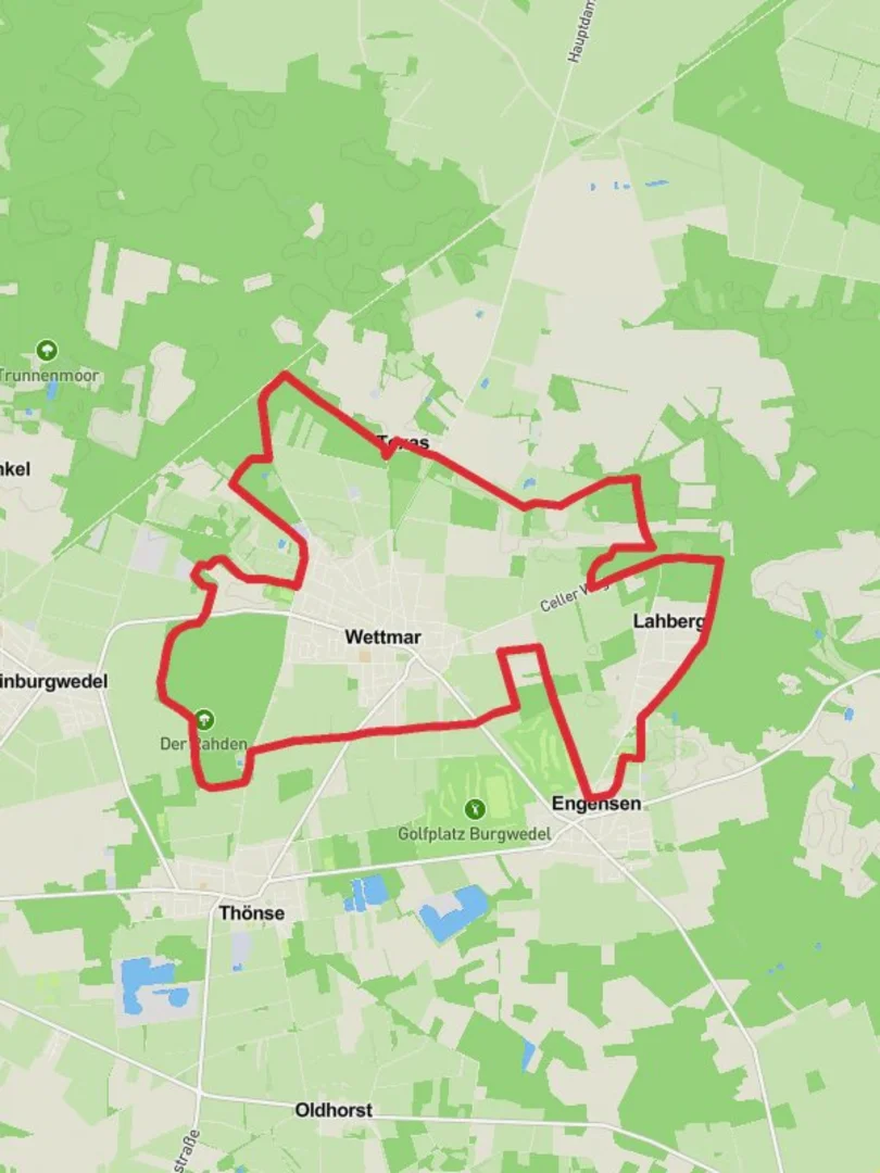 An image depicting the trail Wettmar Loop and its surrounding area.