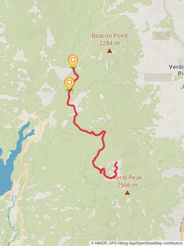 Ladybug Peak via Verdi Peak Road