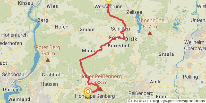 King Ludwig's Way stage 3 Map