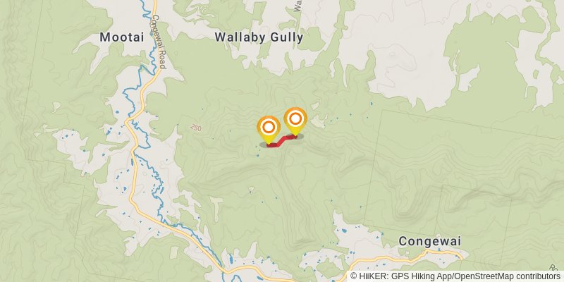 Congewai East Track alt 1 Map