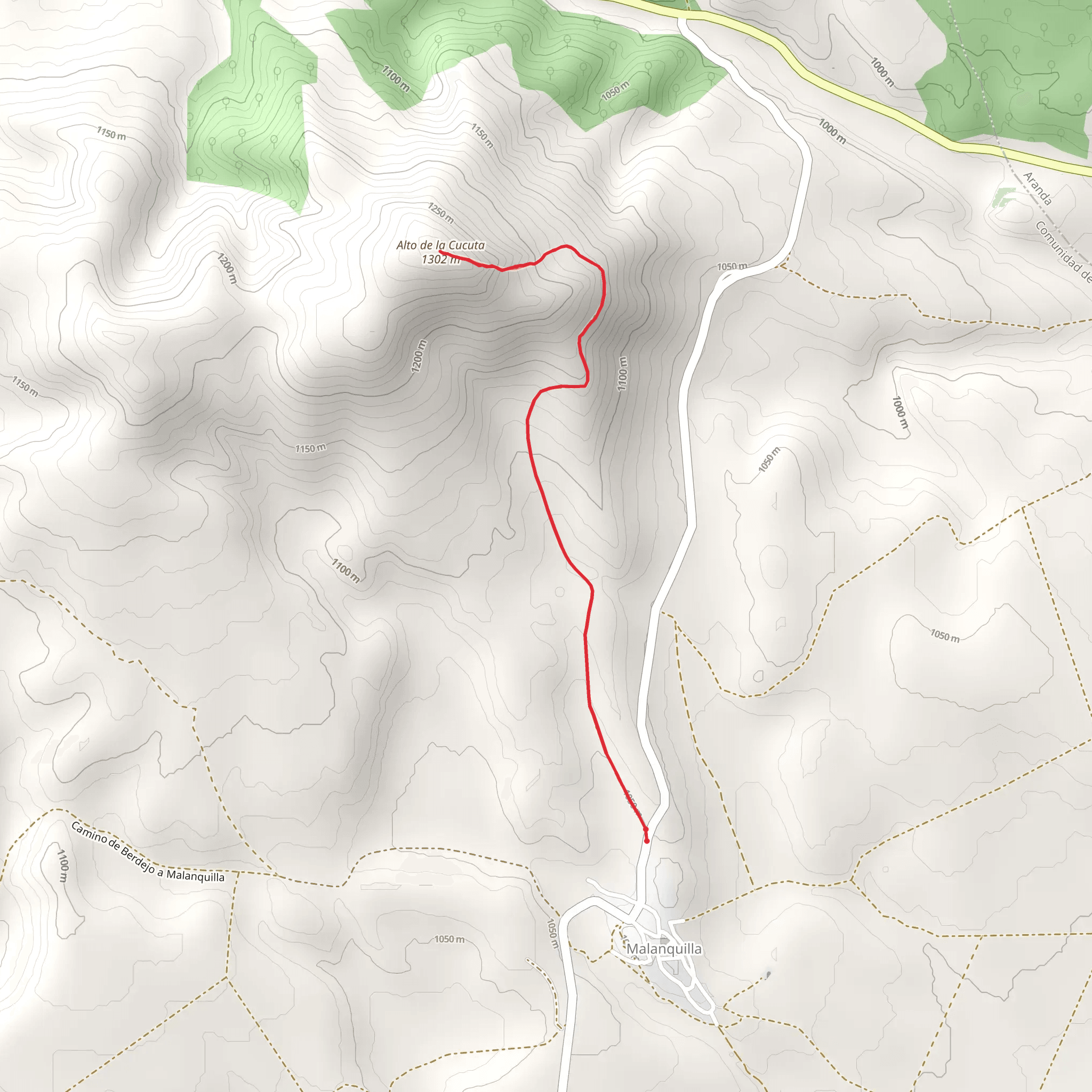 Alto de la Cucuta de Malanquilla SL Z 23 mobile static map