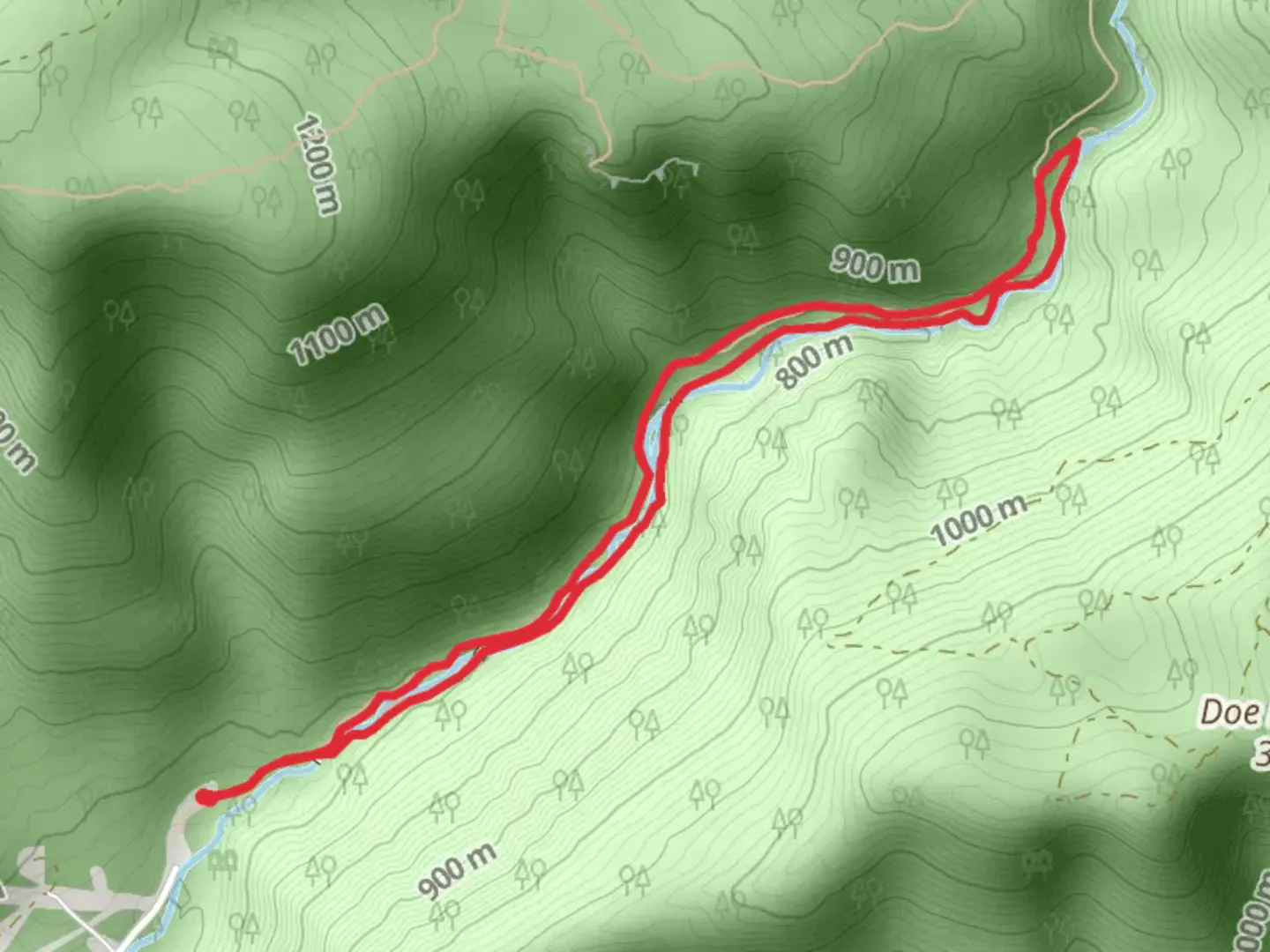 An image depicting the trail Cascades National Recreation Trail and its surrounding area.